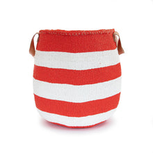 Load image into Gallery viewer, Sisal and Recycled Plastic Basket - Striped (Large)