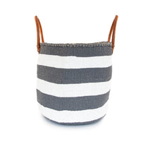Load image into Gallery viewer, Sisal and Recycled Plastic Basket - Striped (Medium)