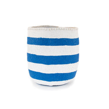 Load image into Gallery viewer, Sisal and Recycled Plastic Bucket Basket - Striped