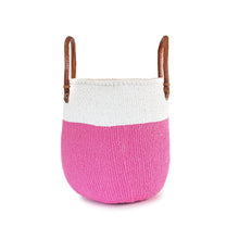 Load image into Gallery viewer, Sisal and Recycled Plastic Basket - Block Stripe (Large)