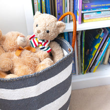 Load image into Gallery viewer, Sisal and Recycled Plastic Basket - Striped (Medium)