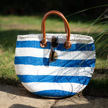 Load image into Gallery viewer, Sisal and Recycled Plastic Basket - Striped (Medium)