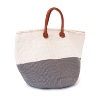 Load image into Gallery viewer, Sisal and Recycled Plastic Basket - Block Stripe (Large)