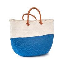 Load image into Gallery viewer, Sisal and Recycled Plastic Basket - Block Stripe (Large)