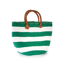 Load image into Gallery viewer, Sisal and Recycled Plastic Basket - Striped (Medium)
