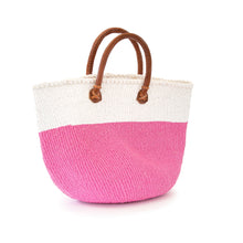 Load image into Gallery viewer, Sisal and Recycled Plastic Basket - Block Stripe (Large)