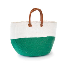 Load image into Gallery viewer, Sisal and Recycled Plastic Basket - Block Stripe (Large)