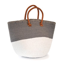 Load image into Gallery viewer, Sisal and Recycled Plastic Basket - Block Stripe (Medium)
