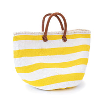 Load image into Gallery viewer, Sisal and Recycled Plastic Basket - Striped (Medium)