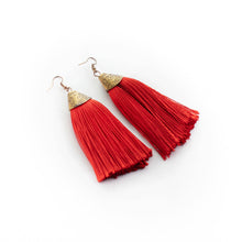 Load image into Gallery viewer, Tassel Statement Earrings