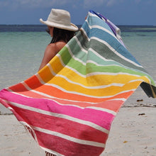 Load image into Gallery viewer, Rainbow Stripe Towel