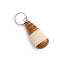 Load image into Gallery viewer, Olive Wood and Bone Keyring