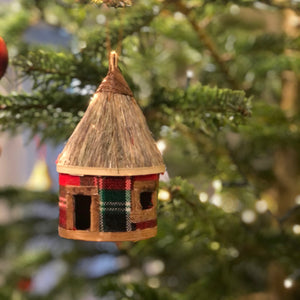 African Hut Christmas Bauble