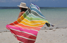 Load image into Gallery viewer, Rainbow Stripe Towel