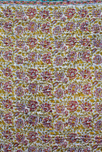 Load image into Gallery viewer, Block Printed Padded Reversible Quilt