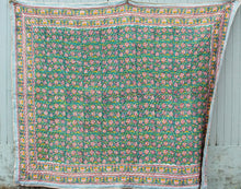 Load image into Gallery viewer, Block Printed Padded Reversible Quilt