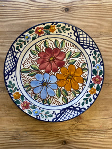 Unique Floral Handpainted Plate
