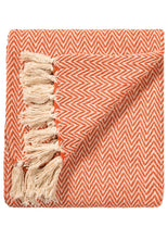 Load image into Gallery viewer, Chevron Soft Recycled Cotton Handloom Throw