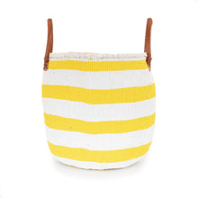 Load image into Gallery viewer, Sisal and Recycled Plastic Basket - Striped (Medium)