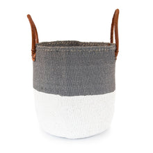 Load image into Gallery viewer, Sisal and Recycled Plastic Basket - Block Stripe (Medium)