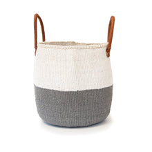 Load image into Gallery viewer, Sisal and Recycled Plastic Basket - Block Stripe (Large)