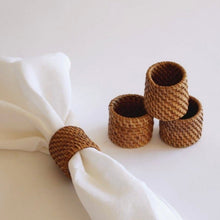 Load image into Gallery viewer, Rattan Napkin Ring Holders