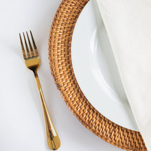 Load image into Gallery viewer, Rattan Charger Plate - Woven Wicker Straw Placemat