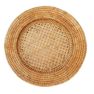 Rattan Charger Plate - Woven Wicker Straw Placemat